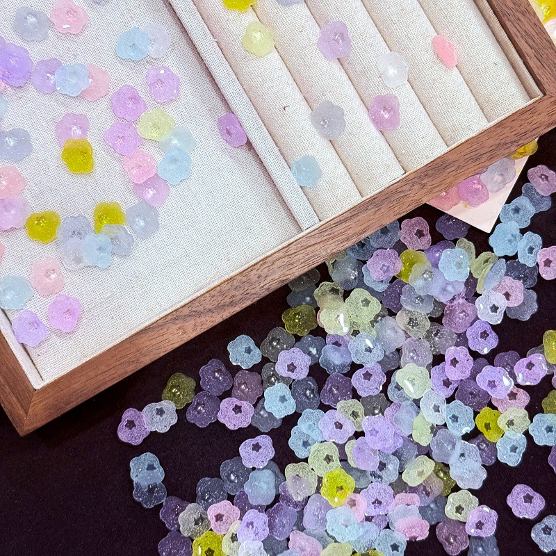 Resin Art Case - 50Pcs 11X10.5mm Mini Sugar Cloud Resin
