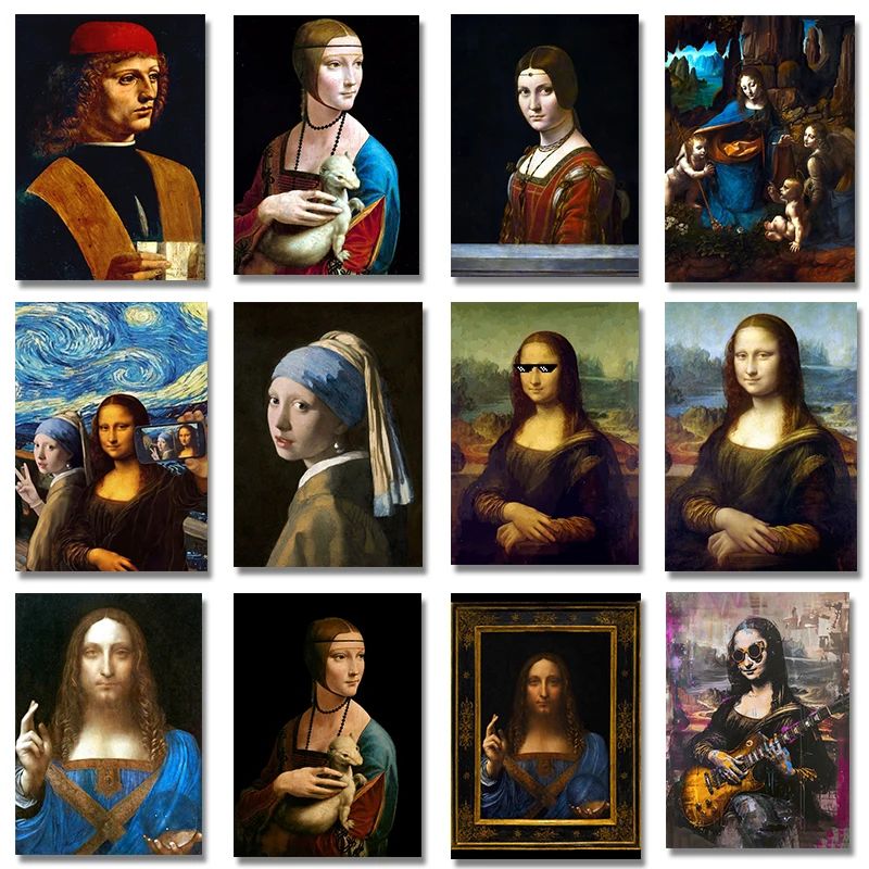 Resin Art Wallpaper - Leonardo Da Vinci Artwork Salvator Mundi
