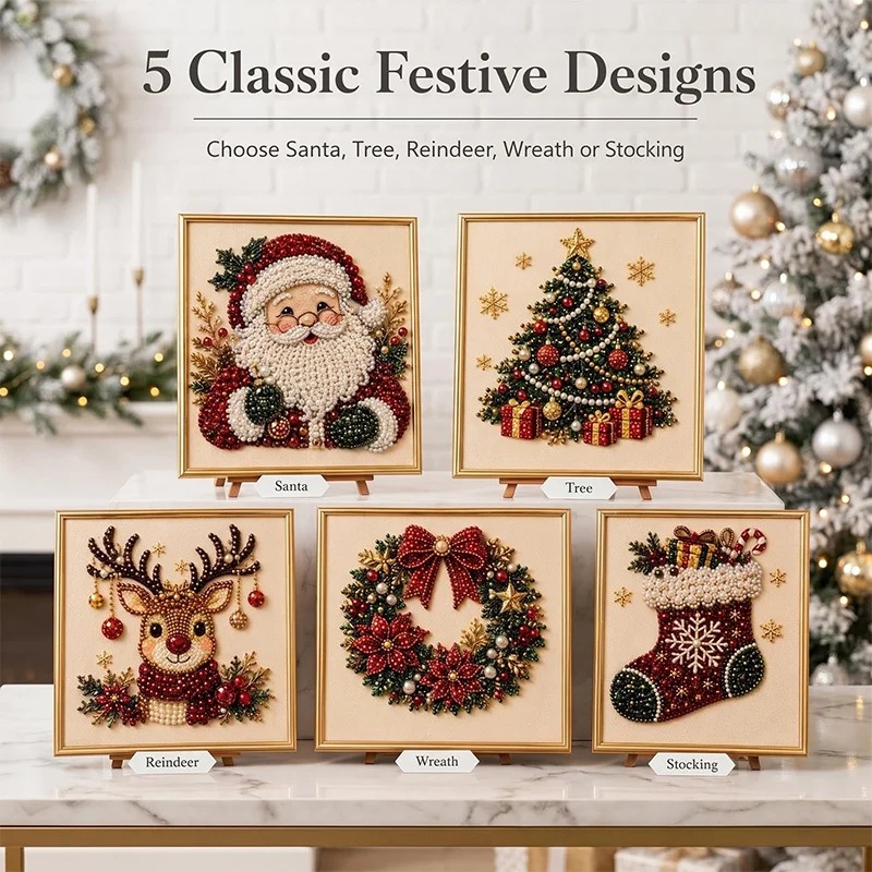 Christmas Pearl Diamond Painti - Resin Art Wallpaper ulasan dan harga