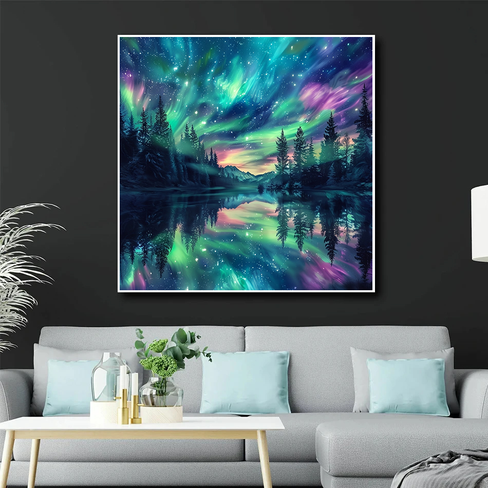 Frameless, DIY Diamond Paintin - Resin Art Wallpaper ulasan dan harga