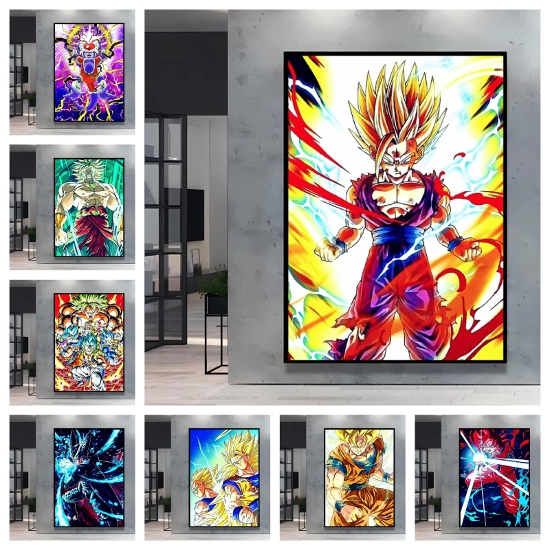Dragon Ball Gohan Anime 5D Ful - Resin Art Wallpaper ulasan dan harga