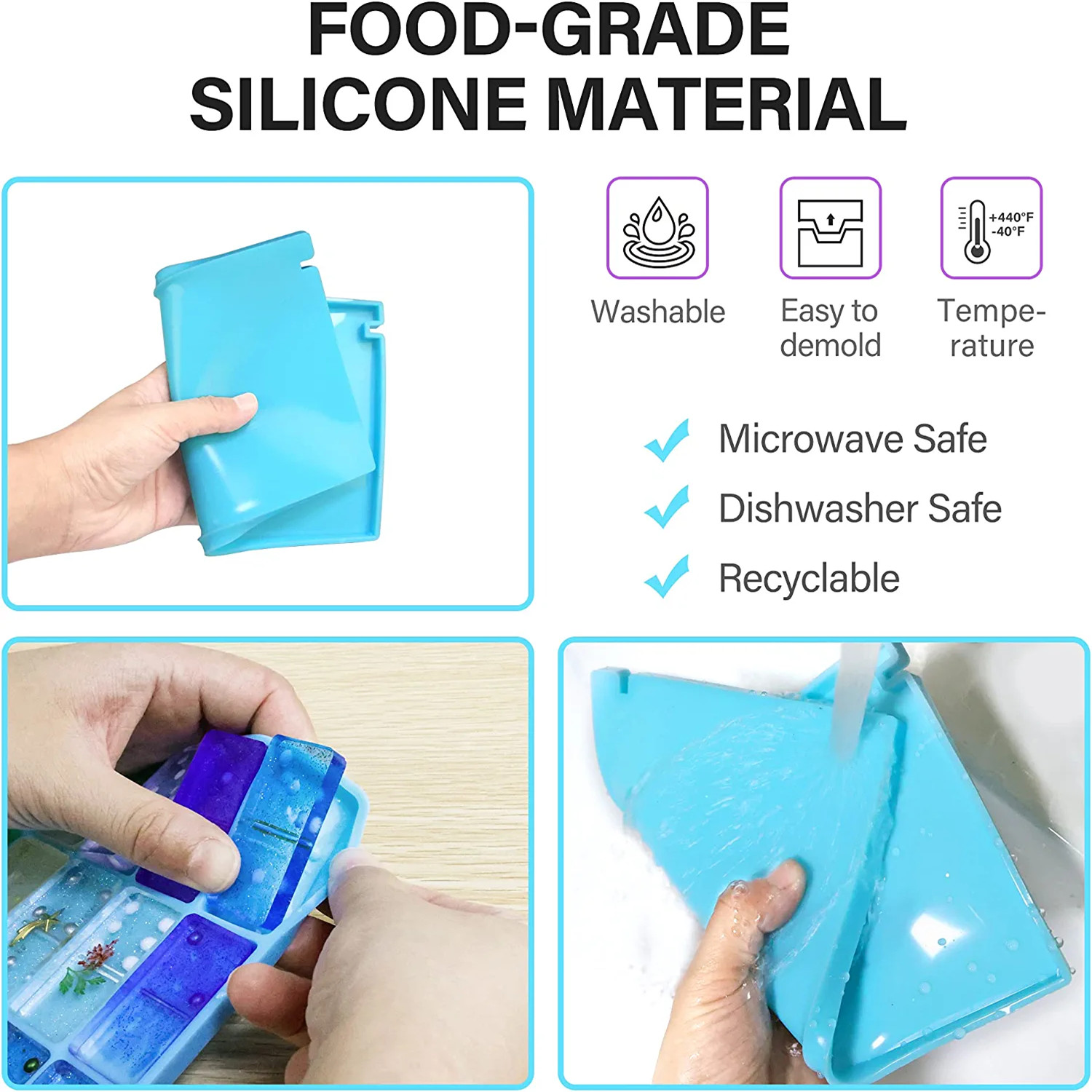 Domino Molds Silicone Epoxy Re - Resin Art Equipment ulasan dan harga
